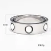 Designer charm Fashion and high-quality polished jewelry classic titanium steel ring from Carter personalized trendy hand