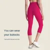 LL Designer Cropped Capris Gym Ubrania damskie wyrównaj plony wieżowce 21 "legginsy jogi ukryte w pasie kieszeń do biegania