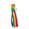 Present Wrap 100cm Rainbow LGBT Peide Windpipe Flag Windsock Outdoor Garden Decoration Silk Banner Gay Lesbian Party Supplies 230627