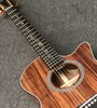 Guitare acoustique en bois K24c KOA faite à la main de 41 pouces, guitare acoustique électrique de marque KSG K24ce, toute en koawood