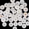 Perles 4/6/8mm blanc naturel plat rond perle coquille perle entretoise pour la fabrication de bijoux collier à faire soi-même Bracelet Rondelle accessoires