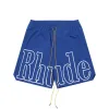 Rhude Shorts Projektanci Męskie Koszykówka Krótkie spodnie 2024 LUXURY Summer Beach Palm Letter Street Fashion Modne spodnie