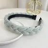 Fashion Hairband For Women Braided Knitted Headwear Autumn Narrow Side Headwear For Adult Hair Accessories Wholesale