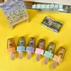 Stylos 36 PCS / lot Creative Ice Cream Fruit 6 Color Highlighter Mini Marker Pens Promotional Gift Office School Supply Wholesale