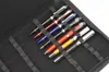 Tassen Kwaliteit Fountain Pen / Rollerball pen Bag Potlood Kas beschikbaar voor 48 Pennen Zwart Leather Pen Holder / zakje