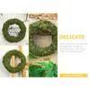 Decorative Flowers Moss Ring Floral Decor DIY Dream Catcher Wreath Christmas Making Rings Rattan Circle Material Xmas