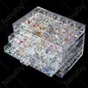 Lagringslådor Makeup Organizer Tray Transparent Acrylic Cosmetic Display Box med handtag Clear Simple Stylish Design 230628