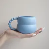 Mokken Creatieve Keramische Mok Leuke Koffiekopje Nordic Home Decor Handgemaakte Kunst Melk Thee Drinkware Gepersonaliseerde 230627