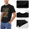 Polos pour hommes Diagramme d'astronomie doré usé ancien Cartographie des phases de la lune T-shirt Vêtements d'anime Kawaii T-shirts unis pour hommes