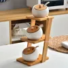 Organizzazione per la conservazione della cucina Scatola per condimenti in ceramica Forniture Barattolo per condimento Golf Bottiglia creativa Chili Salt Shaker Set combinato per uso domestico 230627