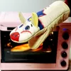 Cartoon Animal Cat Paws Guanti da forno Guanti isolanti da forno in cotone Guanti da cucina antiscivolo resistenti al calore a microonde