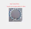 Beaded Design Bracelets Star Butterfly Opal Aquamarine Moonstone Crystal Womens Bracelet For Girl Ladies Luxury Elastic 8Mm Bead Cha Otvuj
