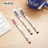 Pennor Top Brand -kampanjer 48 st Gel Pen Aihao 801A 0,5 mm Cap Neutral Ink Pen Exam Essential School and Office Supplies for Smooth