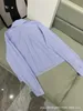 Blusas femininas camisas designer 23 outono azul xadrez manga longa ZFSM