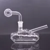 Creative Design Dab Rig Brûleur À Huile Bong Narguilés En Gros 14mm Femelle Joint Recycleur Fumer Tuyau D'eau pour Fumer avec Des Tuyaux De Brûleur À Huile En Verre Mâle