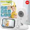 Video Baby Monitor 2.4G Wireless med 3,5 tum LCD 2 Way Audio Talk Night Vision Surveillance Security Camera Type-C laddning L230619
