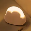 Night Lights LED Light Cloud Shape Bed Warm/White Temperature USB Rechargeable