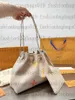 Summer Bundle Bucket Bag M46545 M46492 23SS By the Pool Womens Designer 2pcs Degrade Series Drawstring With Removable zipper pouch Degrade Neutral Luxurys Tote