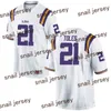 2024 Erkek Özel LSU Tigers Futbol Forması 8 Malik Naberler 4 Harold Perkins 66 Campbell 5 Jayden Daniels 10 Denver Harris 0 Maason Smith 1 Omar Speights LSU Jersey