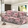 Housses de chaise Stretch Housse de canapé anti-poussière Élégant Rose Fleurs Design Couch Covers 1234 Places Housses Lavables Pour Salon Décor 230627