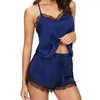 Ensemble de pyjama en satin sexy en soie pour femme