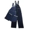 Jeans pour hommes rayé Wideleg salopette Denim combinaison pantalon en plein air Trekking bretelles Cowboy pantalon pour homme 230628