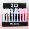 Pens 12Pcs/Batch Korean Cute Rabbit Bunny Pens Funny School Pen Kawaii Children Stationery Goods Kawai Thing Rollerball Ballpoint Kit