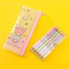 Pens 36 PCS/Lot Kawaii Kedi Köpek Pres Jel Kalem Sevimli 0.5mm Siyah Mürekkep Nötr Kalemler Promosyon Hediyesi Ofis Okulu Tedarik