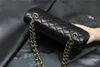 CC Bag 7A Top Design Custom Luksusowa marka torebka Chan Nel Bag damska 2021 Skórzana złota łańcuch Crossbody 2,55 cm Czarno -biały różowy bydło