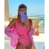 Swim wear 2022 New One Piece Swimsuit Sexy Cartoon Printed Swimwear Women Bathing Suit Beach Backss Monokini Swimsuit Fa HKD230628