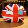 Poupées 10-50cm country balles jouets en peluche en polandball cède chauffant countryball ussr usa france russia uk japon allemand italie décor 230627