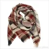 Kids Plaid Deken Sjaals Tartan Gestreepte Kwasten Sjaal Mode Warme Halsdoek Herfst Winter Baby Sjaal Groothandel Toegang