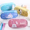 Fall Stationery Box Cute Chinchilla Largecapacity Pencil Case Pencil Case Leather Pu Pencil Case Student Pencil Case