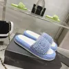 Slippers Sandals Designer Slipper Braided Honey Wool Sandal Knit Slides Luxury Platform Slide Striped Mule Summer Beach Shoes Candy