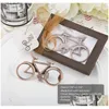 Abridor de garrafas de bicicleta Craftedcycle para lembrancinhas de festa – lembrancinhas de metal marrom vintage e presente moderno em caixa decorativa. Drop Delivery H Dhuja