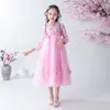 Ubrania etniczne Dziewczyny Hanfu Cheongsam chi-pao Princess Evening Party Dress Kids Perform Pography Dance We Wear Chiński rok