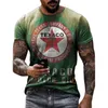 Camisetas masculinas Vintage Tshirts 3D Castrol Print Manga Curta Letter Tops Fashion Oil T Shirt Para Homens Motocicleta Tshirts Oversized Tees 230627