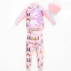 Maillot de bain enfants maillot de bain mignon licorne imprimer 4-12 ans bébé sexe petit UV UPF50 + enfants filles maillots de bain maillot de bain 2022 nouveaux vêtements de plage HKD230628