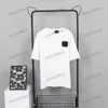 Xinxinbuy Men designer tee t shirt 23ss kärlek läder etikett ficka polo kort ärm bomull kvinnor gul svart vit xs-xl