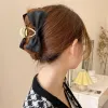 Bow catch clips large accessories South Korea elegant temperament back of the head curling shark clip womens headdress