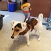 Abbigliamento per cani Vestiti per feste per animali domestici Costume Cappello da cowboy Abbigliamento per motociclisti Cosplay Festival Equitazione Cappotto per t-shirt per cuccioli