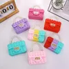 Silicone Pop Toy Bag Pearl Handle Handbags Chain Messenger Small Change Storage Bags