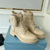 Designer Monolith Boots Rois Military Inspired Combat Boot Re-Nylon Womens Shoes ManBouch attached to the Ankle with bag Thick Soled Martin Shoes