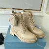 Designer Monolith Boots Rois Militair Geïnspireerde Combat Boot Re-Nylon Damesschoenen ManBouch bevestigd aan de enkel met tas Dikke zolen Martin Shoes