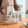 Dish Racks Kitchen Seasoning Organizer Shelf Rack 2 Tier Multi functional Table Storage Spice 230628