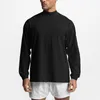 Męskie tshirty męskie odzież sportowa moda kulturystyka T -koszulka biegowa w oddychaniu fitness Highcollar długim rękawem 230627