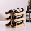 TABLETOP VIN RACKS SOLID TRÄs Hushåll VIN RACK KLASSISK VIN HOLVER MOMST TRÄD VINA BAKKA RACK STAR STÄLL HALL DRICKNING HÅLLER 230627