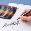 Marker, 12 Farben, Kalligraphie-Stift, Handbeschriftungsstifte, Pinsel-Nachfüllung, Beschriftungsstifte, Marker zum Schreiben, Zeichnen, schwarze Tintenstifte, Kunstmarker