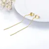 Dangle Earrings YFN 14k Gold Circle For Women Cubic Zirconia Stud Drop Earring Fine Jewelry Gifts