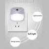 Draadloze controle Sensor LED EU US Plug Dusk-to-Dageraad Nachtverlichting Voor Baby Kids Nachtkastje Slaapkamer Gang lamp HKD230628